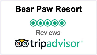 Bear Paw Resort TripAdvisor review badge